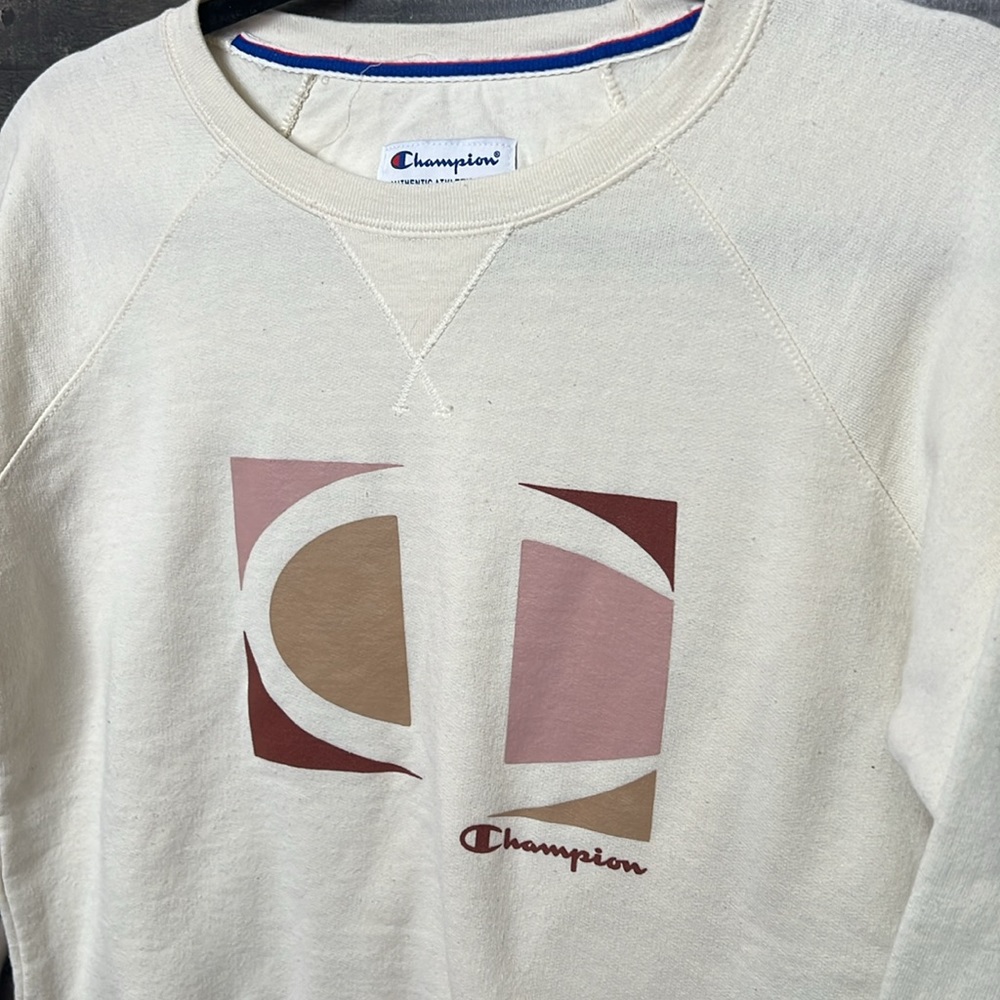 Cream Champion Sweatshirt - Picture 2 of 5